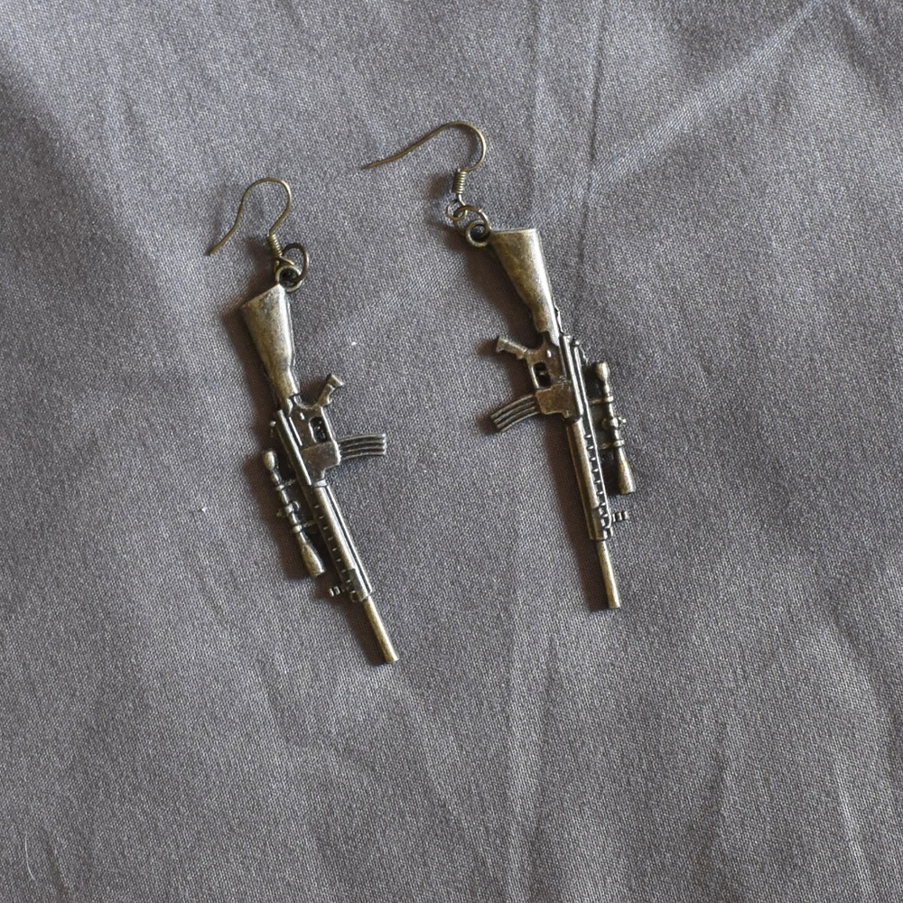 Machine Gun Earrings